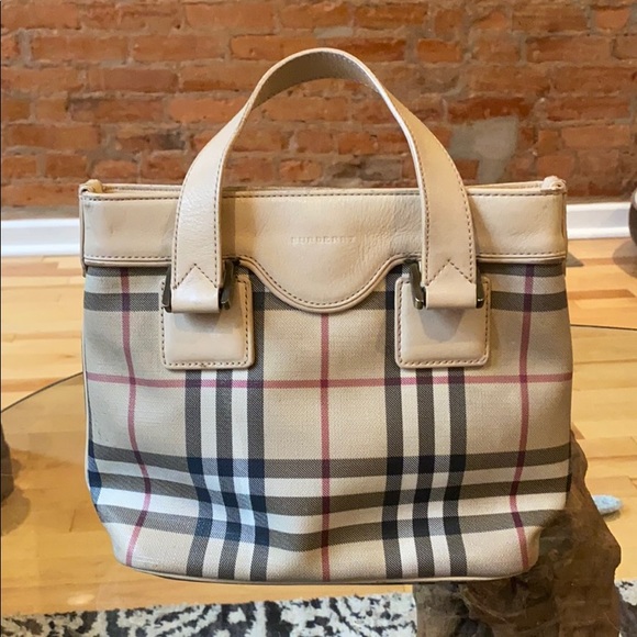 Burberry Handbags - Vintage Burberry check leather mini bag